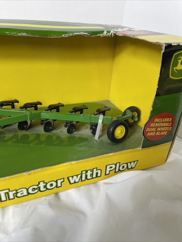John Deere 7420 Tractor w Blade & 6 Bottom Plow Duals All Around 1/32 by Ertl - Picture 6 of 15