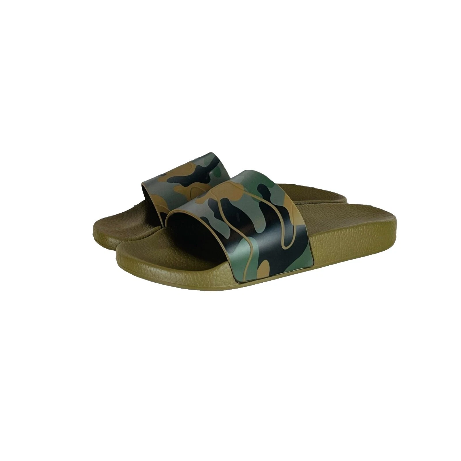 Sandalias superiores de goma para mujer de camuflaje