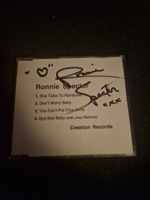 Ronnie Spector signierte CD The Ronettes. Creation Promo. Die Ramones