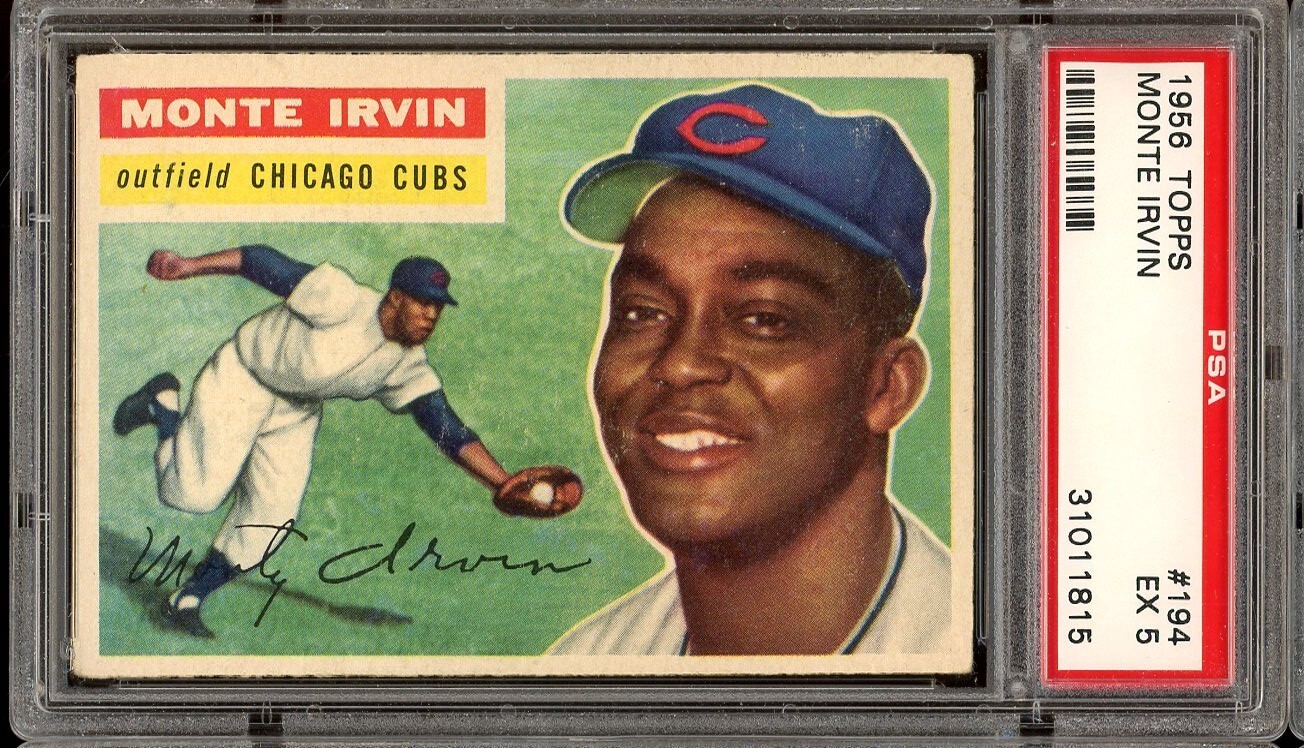 1956 Topps Baseball #194 Monte Irvin PSA 5