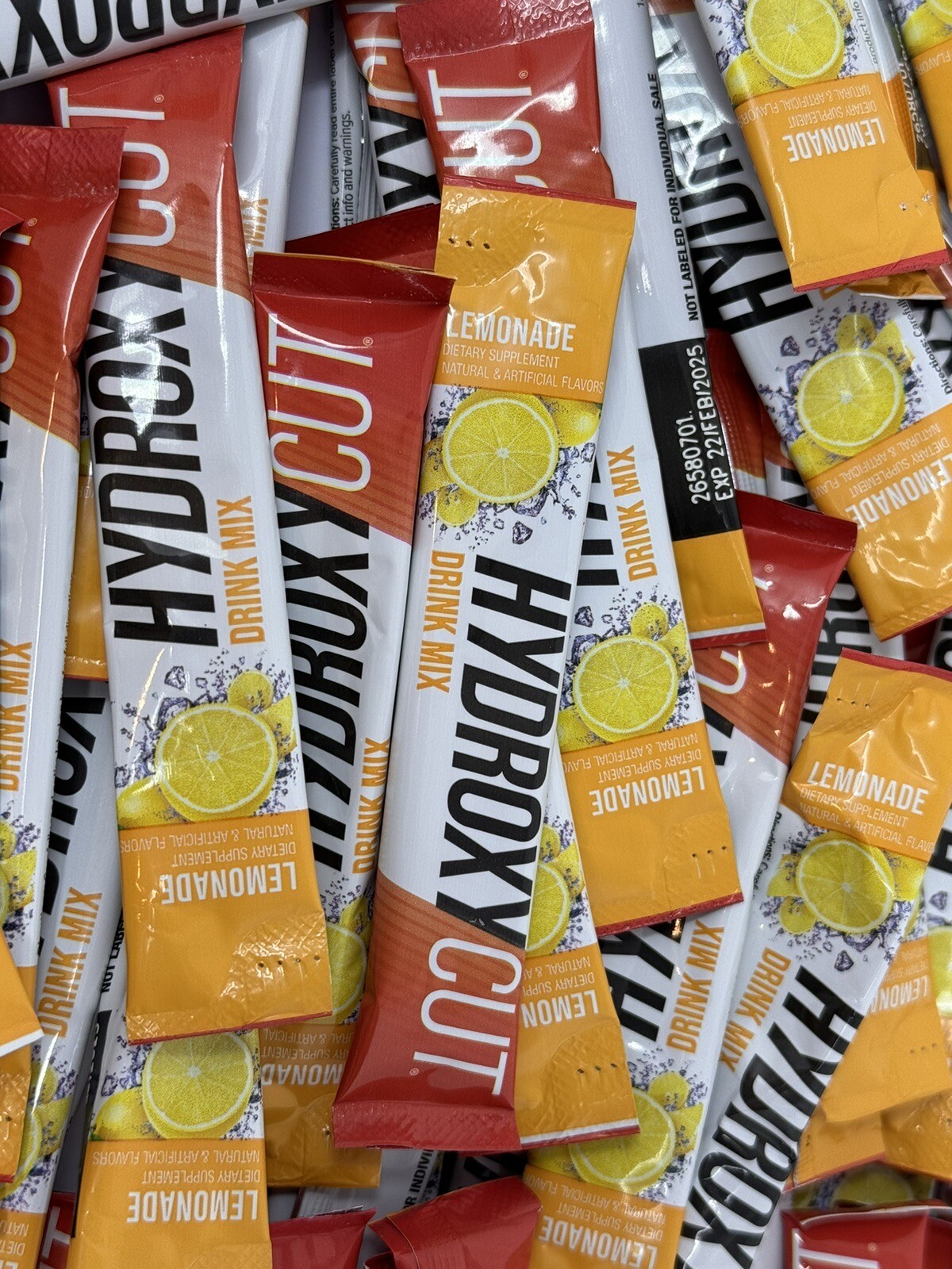 105 Packets HydroxyCut Weight Loss Drink Mix Packets Lemonade 01/