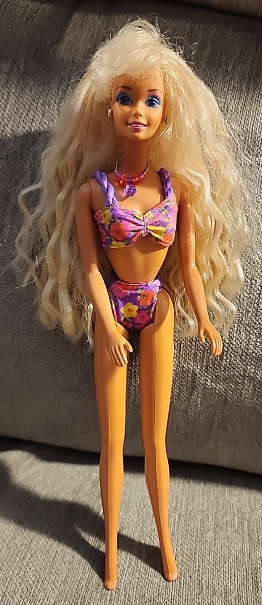 1992 Glitter Beach Barbie Doll in original bikini and jewel