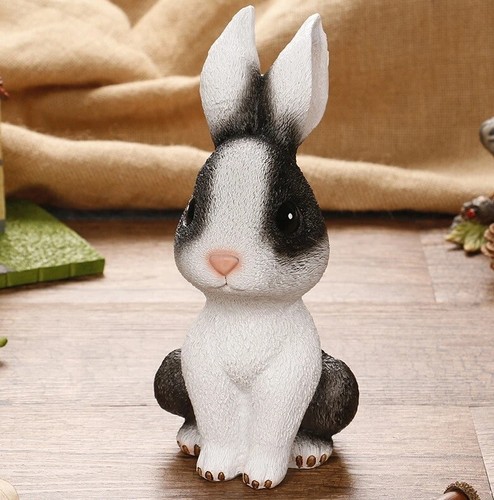 Rabbit Statue 6-inch Tabletop Figurine Home Decor Gift - Picture 3 of 5