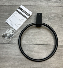 Amerock BH36082MB 6-1/2  Towel Ring, Matte Black