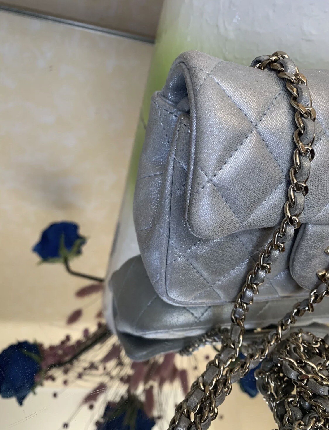 AUTHENTIC CHANEL Rectangular Flap Bag Designer me… - image 4