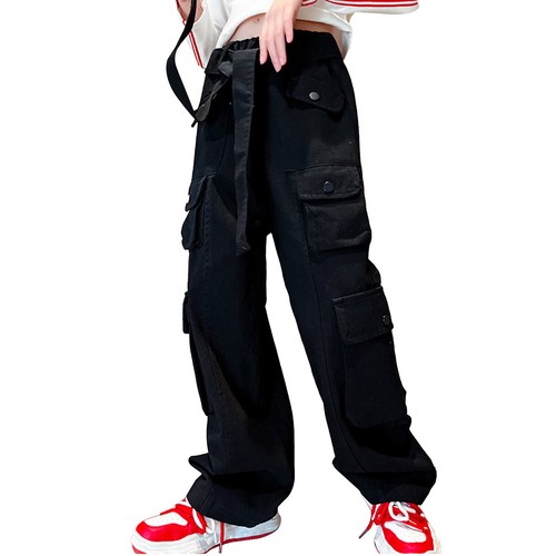 Kids Boys' Cotton Cargo Jogger Pants with Pockets Athletic Sports Sweatpants - Picture 45 of 57