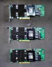 LOT OF 3 DELL UCPA -901  RAID CONTROLLER CARD
