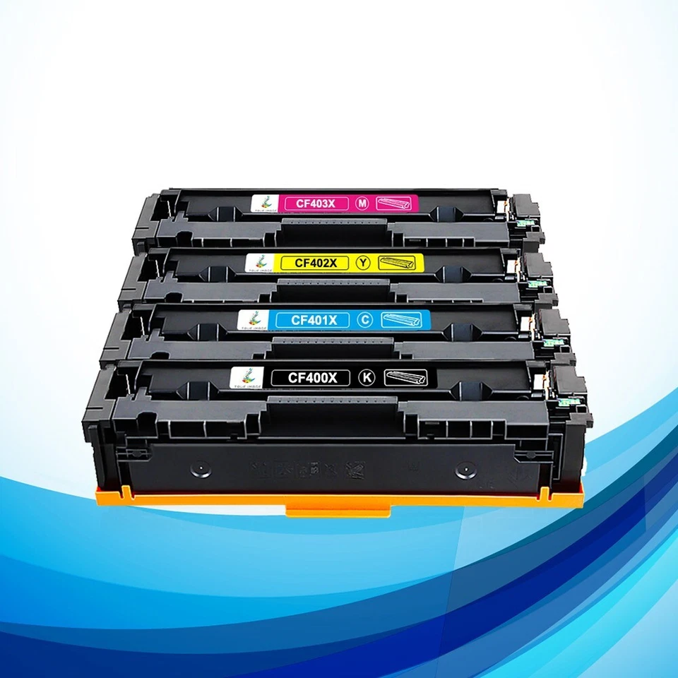 Tóner 4PK para HP 201X CF400X CF400A Color LaserJet Pro MFP M277dw M277 M252dw Foto 4 de 4