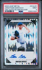 2024 LEAF METAL 1991 LEAF AUTOGRAPH JONATHAN SANTUCCI SILVER PULSAR #1/8 PSA 9