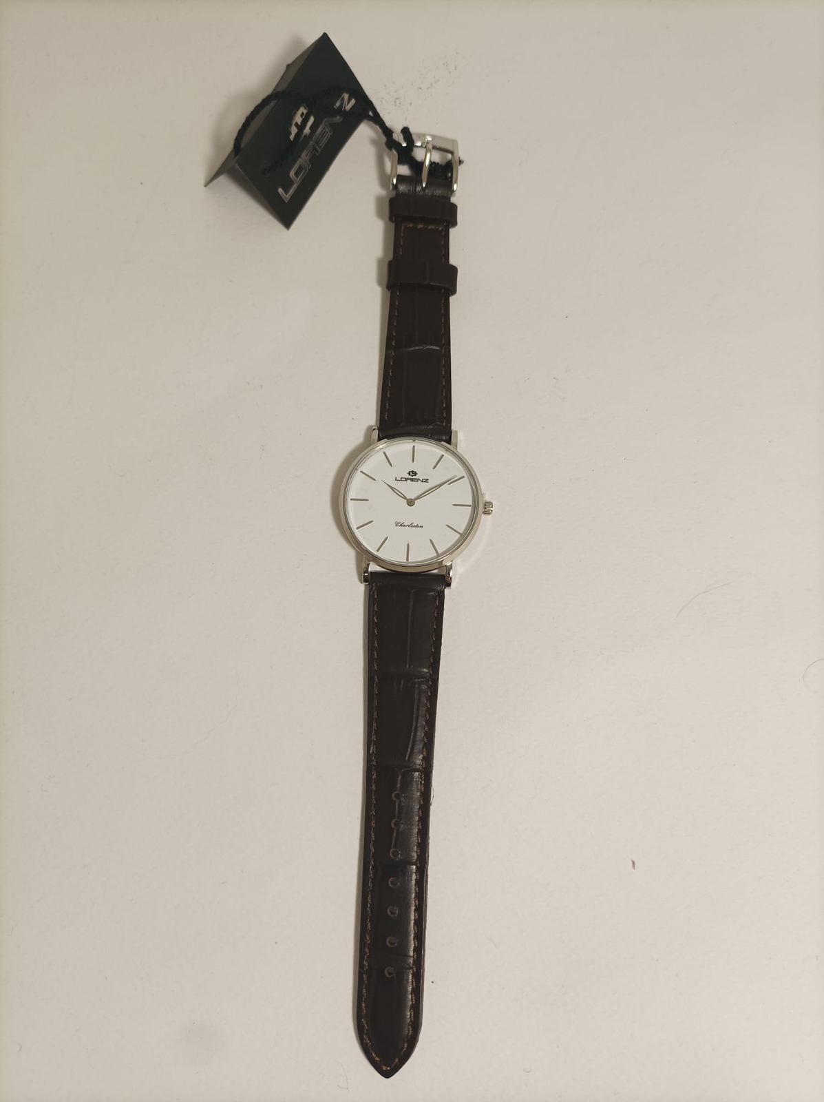 Cinturino Orologio Pelle 17mm Marrone Scuro – Bombato – Fibbia Ad Ardiglione