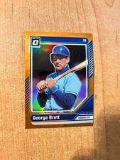 2024 Donruss Baseball - George Brett - #3 Orange Chrome Optic Refractor /199