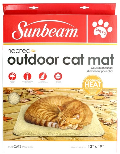 Sunbeam SBCHPS Heated Cat Mat - Beige for sale online | eBay