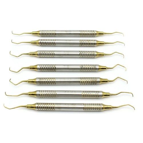 7Pcs Dental Gracey Curettes Perio Hollow Handle Surgical Hygiene Scalers New - 第 14/14 張圖片