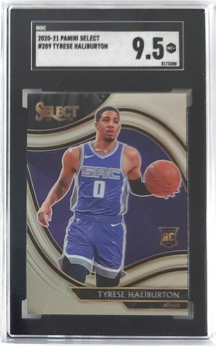 2020 Panini Select Courtside TYRESE HALIBURTON RC #109 Rookie Card CSG Mint+ 9.5