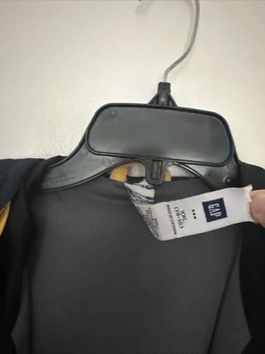 Gap Kids Windbreaker Rain Jacket Lined Navy Water Repel Hooded Boys Size XXL - Picture 8 of 8