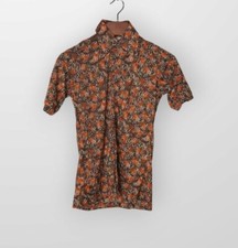 Vtg 60s 70s Disco Shirt Gino Paoli Arnel Hippie Psychedelic Mens S Small