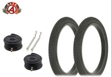 ALTA BICYCLE WIRE BEAD 16 x1.75 BLACK MINI BRICK W/HEAVYDUTY TUBES & TIRE LEVERS