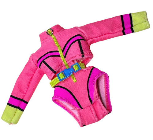 Lol Omg Coral Waves Doll Swim Outfit Long Sleeve Suit Pink Bodysuit Swimwear
