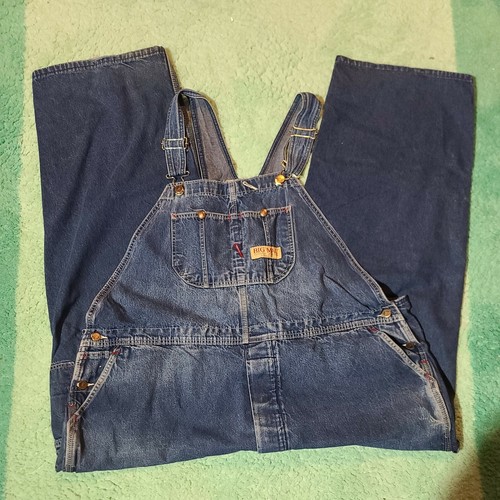 Big Mac Denim Blue Jean Overalls 58x28 