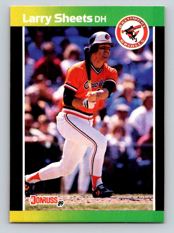 Larry Sheets 1989 Donruss #333 Baltimore Orioles