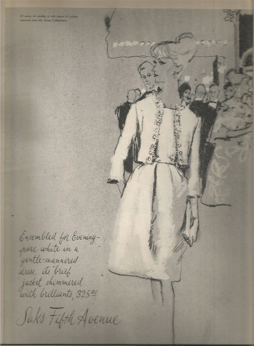 60's Saks Fifth Avenue Fashion Ad 1963 | eBay