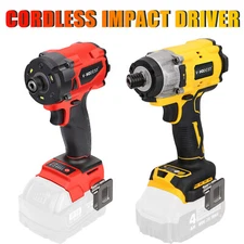1/4"Cordless Impact Driver Brushless Compatible DEWALT 20V/Milwaukee M18 Battery