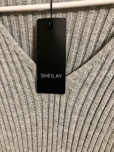 Nuevo Vestido Suéter Sheilay 3XL Gris - Imagen 5 de 5