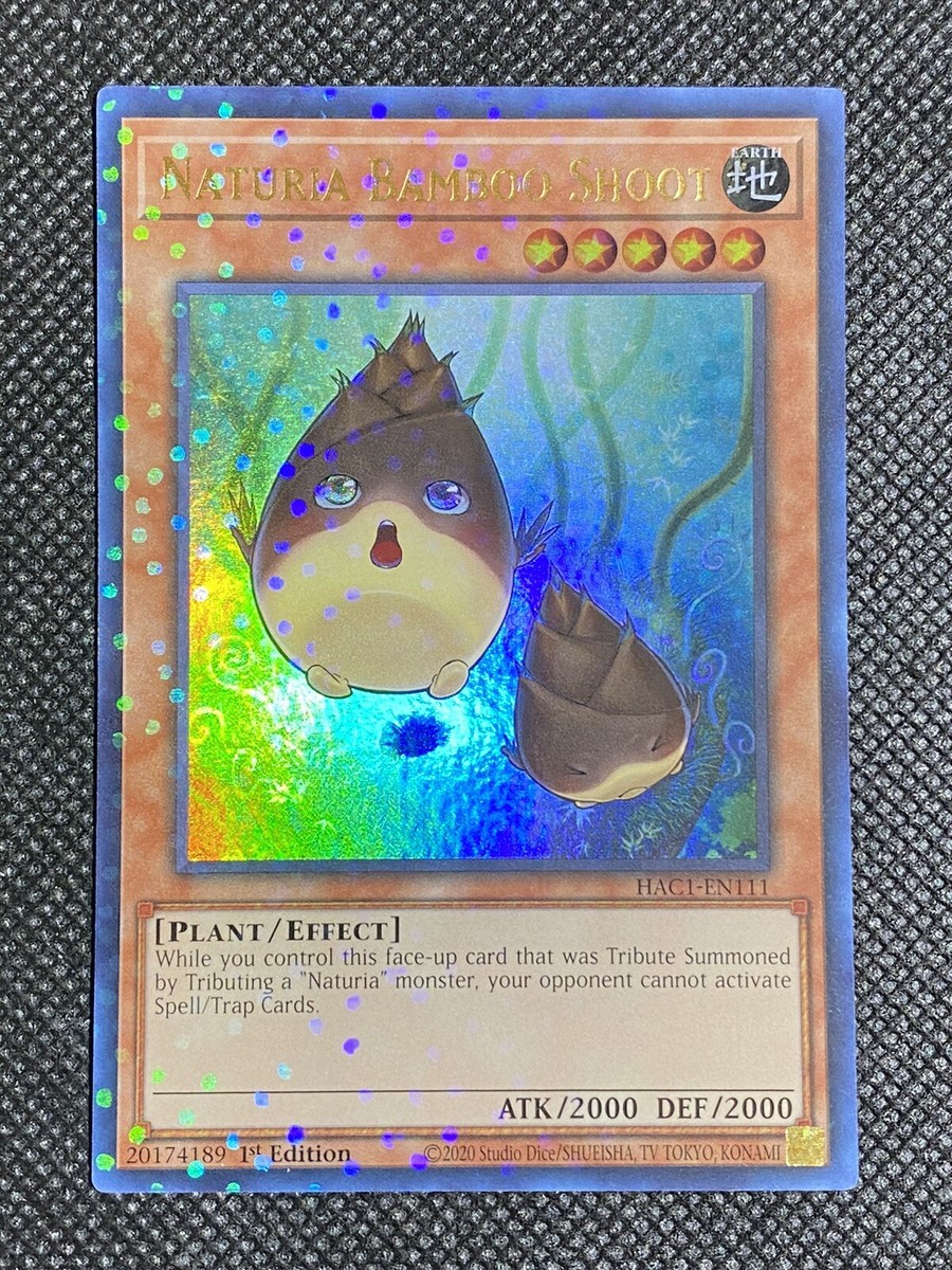 遊戯王 - bourbon① YuGiOh! Naturia Bamboo Shoot HAC1-EN111 Duel Terminal Rare 1st