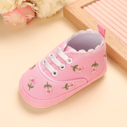 Zapatos bordados estilos flores para niñas de 0 a 18 meses zapatos informales de bebé - Imagen 2 de 14