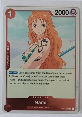 One Piece OP-01 English Romance Dawn Card Game Rares & Leader