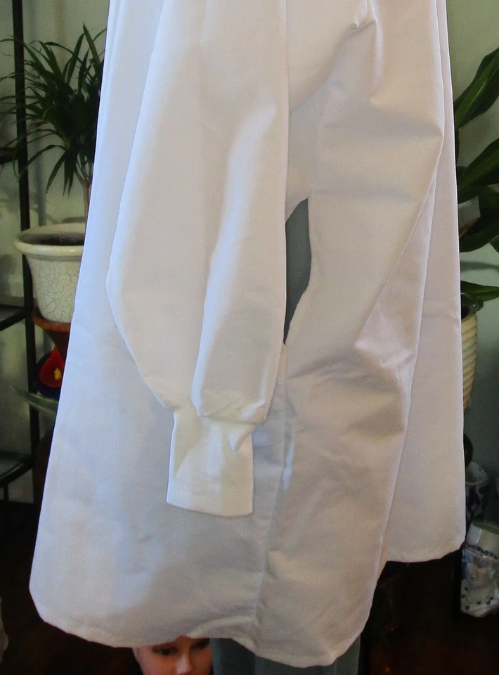 Best Medical Unisex Lab Coat L/S With Knit Cuffs 42" Length White Size 2X - Image 4 of 4