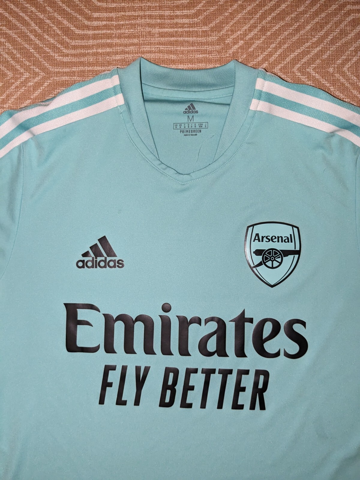 Arsenal All Or Nothing Mint Green Training Shirt 2021/22 MEDIUM Condivo M Top image 2