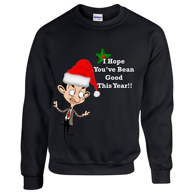 Unisex Christmas Jumper 2022, Mr Bean Inspired I Hope You've Bean