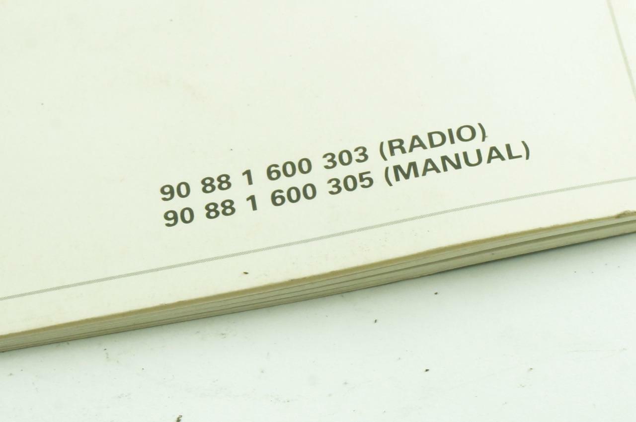 OEM BMW E36 AntiTheft CDReady Radio Owners Manual Booklet Book 9295