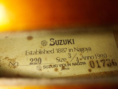 希少✨️SUZUKI violin No.220 1/8入門 1983年 ケース有 希少 SUZUKI violin No.220 1/8入門 1983年 ケース有 弦楽器