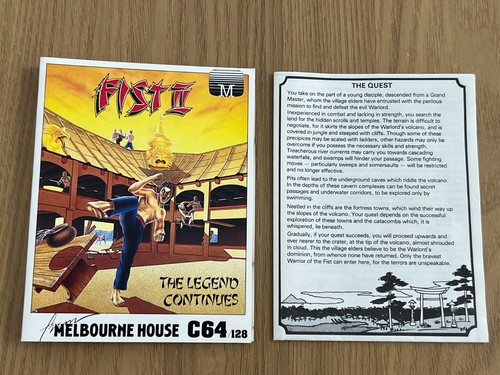 Melbourne House Fist 2 / II Commodore 64 - Working -👽👾Retro Gift Idea👾👽 - Afbeelding 14 van 24