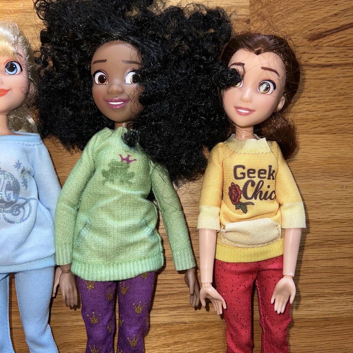 Disney Princess (4) Dolls Wreck It Ralph Breaks the Internet Belle Tiana  Cinder