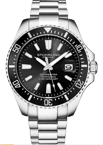 Stuhrling Depth Master professional diver Quartz Watch MSRP $495
