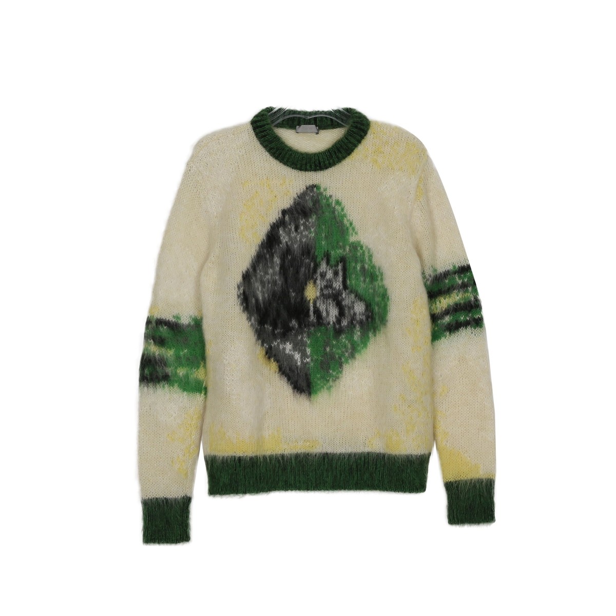 Dior Multi-Color Mohair Blend Peter Doig Sweater S Dior Multi-Color Mohair Blend Peter Doig Sweater S