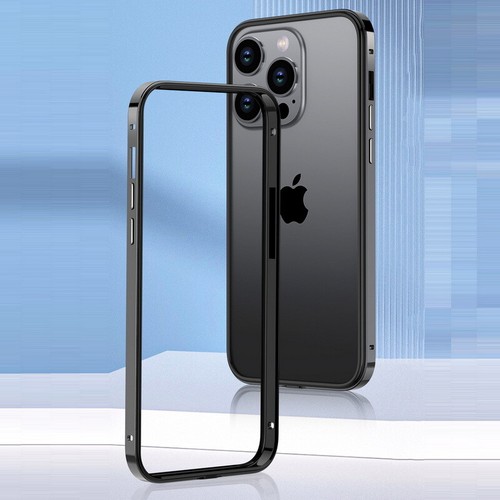 Frame Case For iPhone 15 Pro Max 14 13 Shockproof Aluminum Hybrid Silicone Cover - Picture 9 of 18