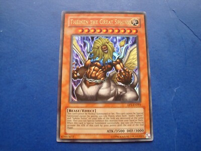 yugioh card theinen the great sphinx WCG GEM-MT 10: EP1-EN001 2004 Unlimited Ultra Game Source Theinen the Great Sphinx -