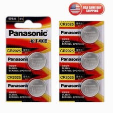 5pcs Panasonic CR2025 Battery 3V Lithium Coin Cell CR2025 Batteries Car Key