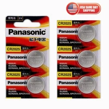 5pcs Panasonic CR2025 Battery 3V Lithium Coin Cell CR2025 Batteries Car Key