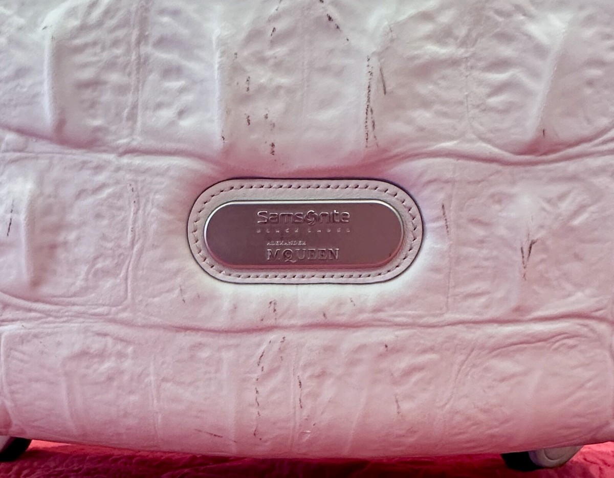 Alexander McQueen Samsonite Black Label Crocodile Embossed