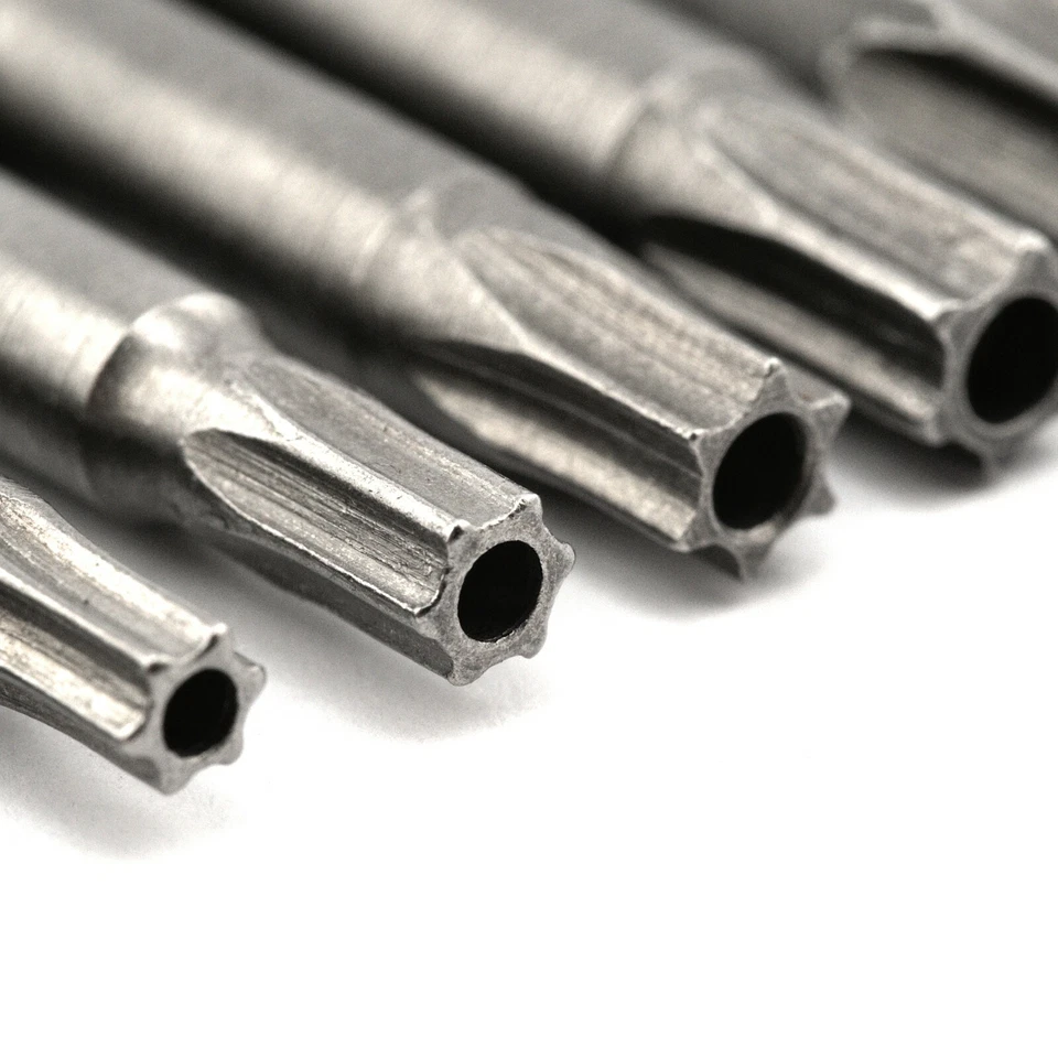 8pcs T8 - T40 Security Torx Hex Bit Magnetic Head Tamper Proof Driver Tool Kit - Image 3 of 4