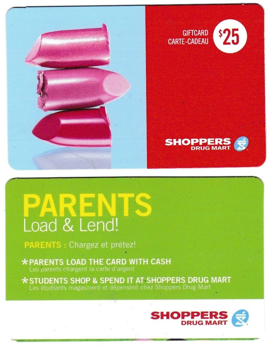 SHOPPERS DRUG MART SDM gift cards ⚕️℞ pharmacy store Collectible Canada card