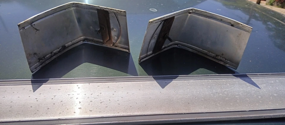 Chevrolet 73-80 carrocería cuadrada pajarita cabina esquina moldura banda izquierda derecha OEM Foto 3 de 4