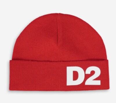 DSQUARED2 Boys Wool Blend Beanie Hat Age 4-8 Years Bnwt UK
