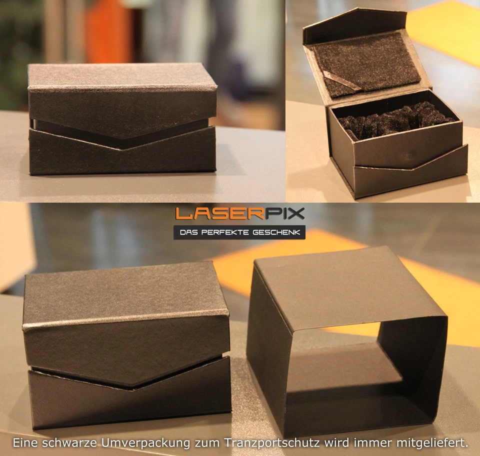 Herz Klein Glas 3D Laser Gravur Geschenkidee zum Geburtstag zu Weihnachten Liebe - Bild 4 von 4