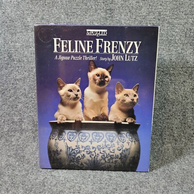 BePuzzled Feline Frenzy Murder Mystery Jigsaw Puzzle 500 Piece 991 New Sealed